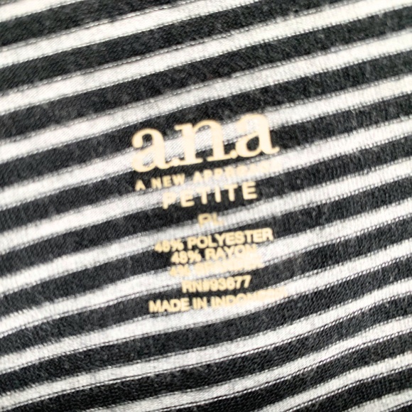 Pretty Woman's Bohemian Skirt Y2K Vintage Stretch Black & Grey Stripes Petite L - Picture 4 of 4